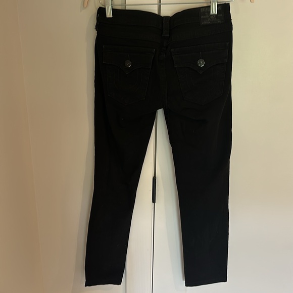 Black true religion jeans, low rise boot cut - Picture 3 of 3